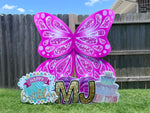 JYS BUTTERFLY CUTIE: 5FT TIFFANY BLUE - Yard Card Signs by JYS International