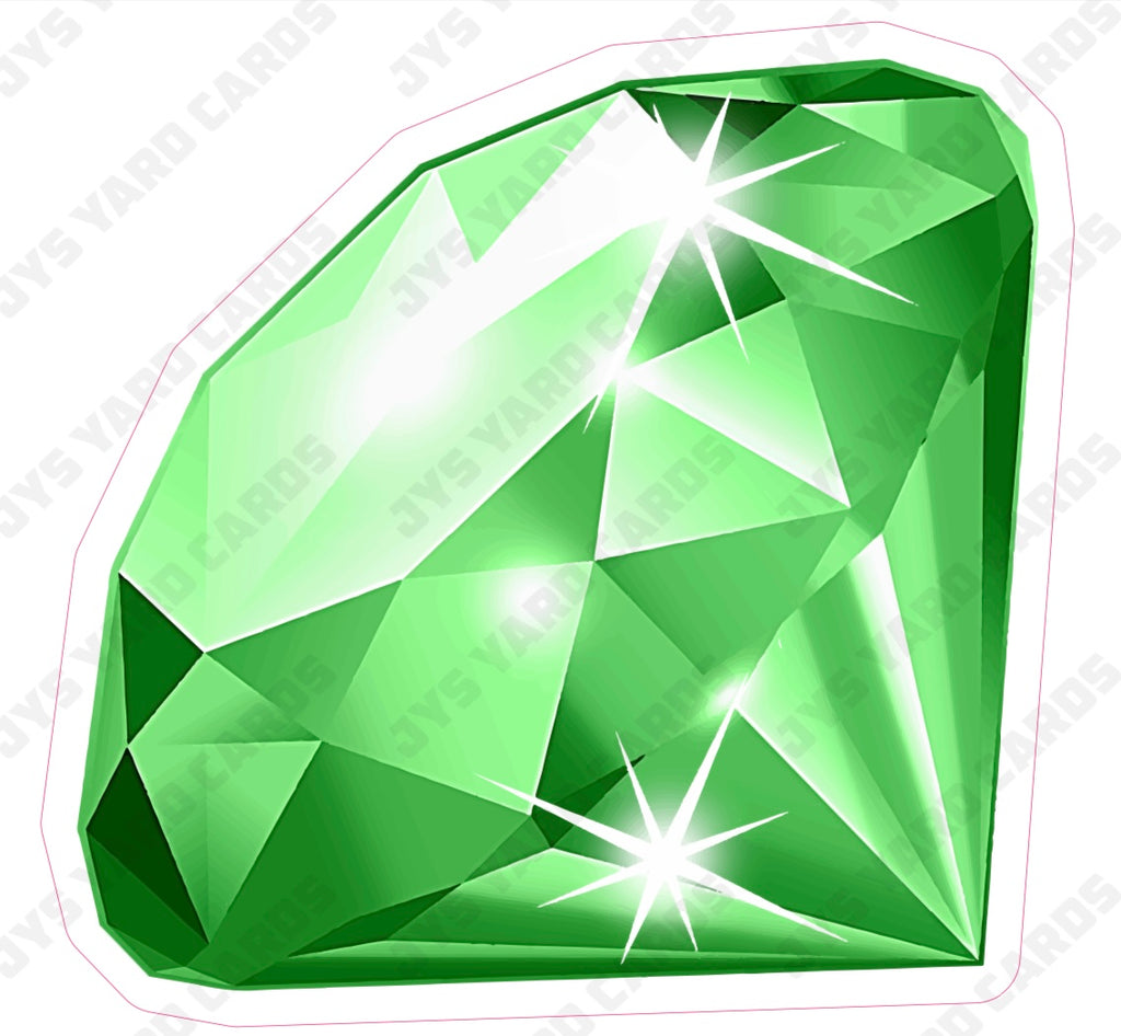 DIAMOND: GREEN - Yard Card Signs by JYS International