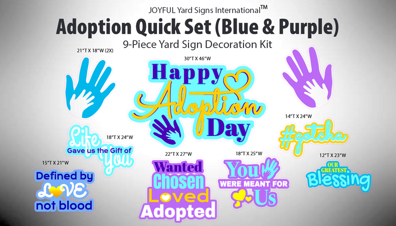 ADOPTION DAY QUICK SET (MULTIPLE COLOR OPTIONS)