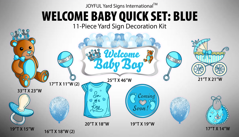 WELCOME BABY BOY QUICK SET