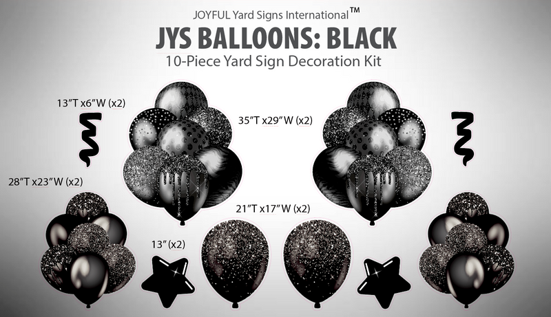 JYS BALLOONS: BLACK