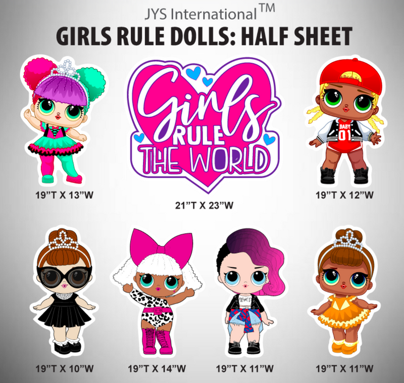 GIRLS RULE DOLLS: HALF SHEET