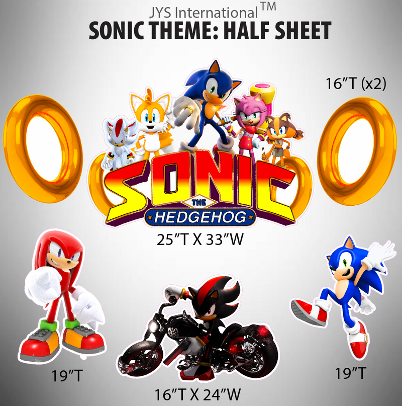 SONIC AND FRIENDS: HALF SHEET