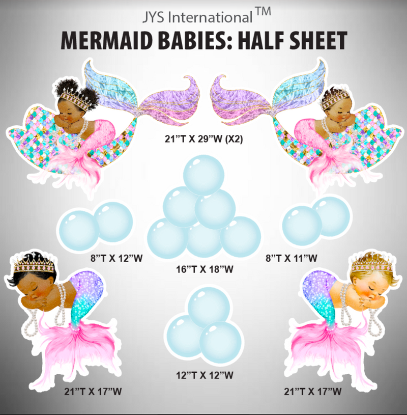 MERMAID BABIES: HALF SHEET
