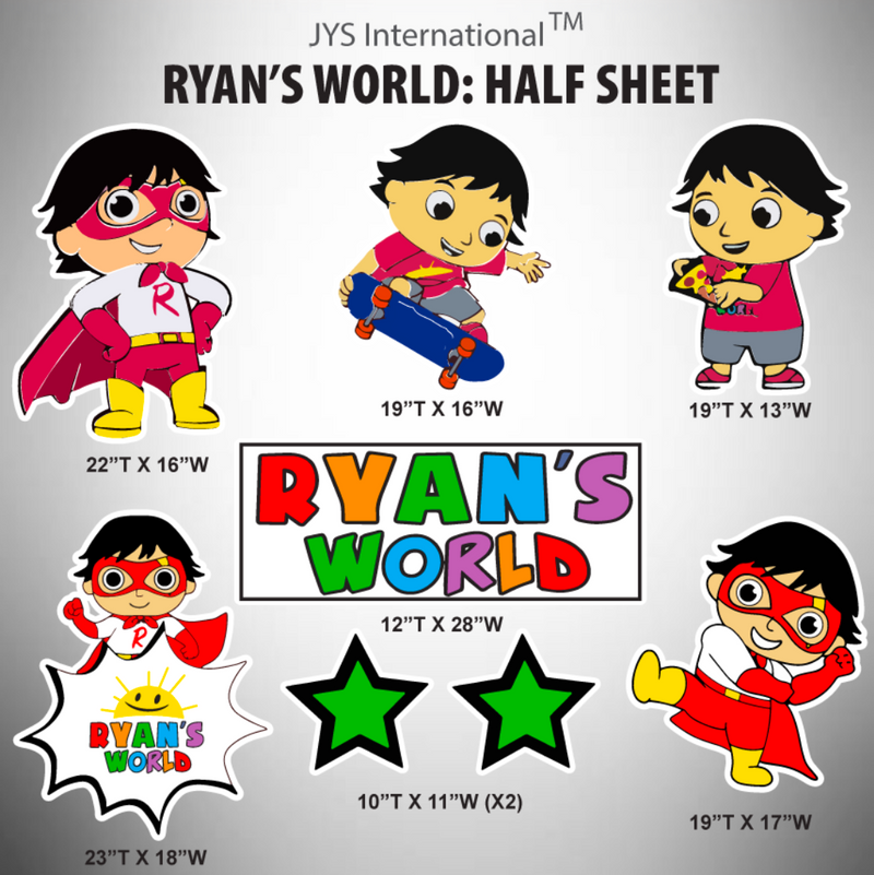 RYAN'S WORLD: HALF SHEET