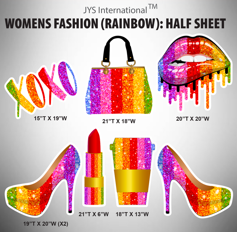WOMEN'S FASHION (RAINBOW): HALF SHEET