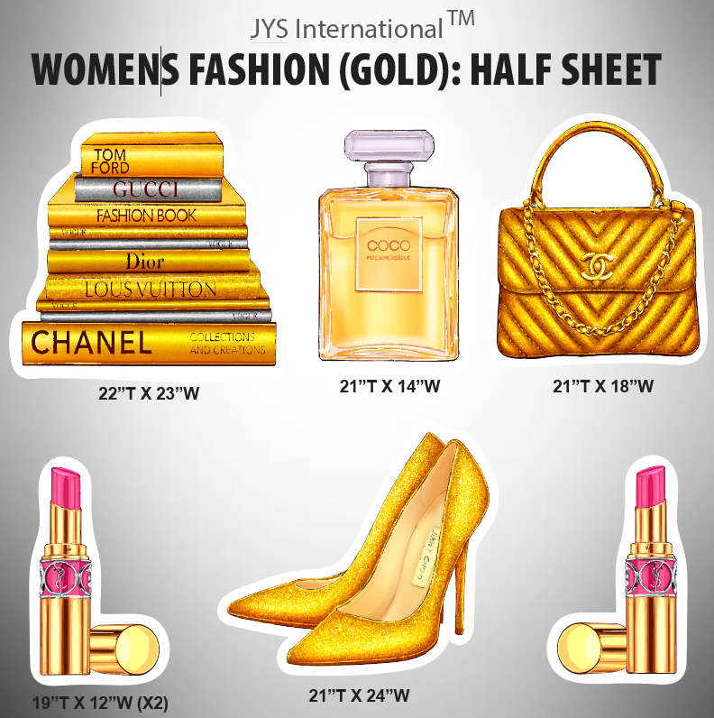 WOMEN'S FASHION (GOLD): HALF SHEET