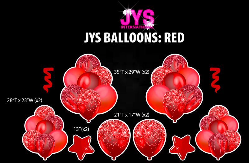 JYS BALLOONS: RED
