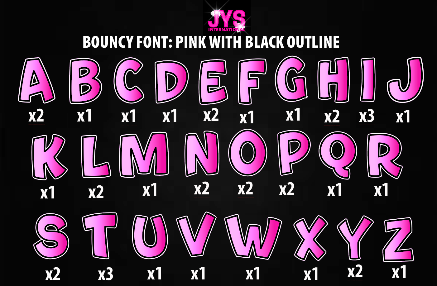 Banbury Large Monogram Bow Pink/White Letter – banburycrosskids