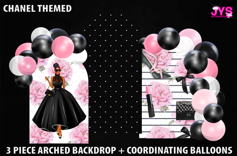 ARCHED BACKDROP: CHANEL THEMED