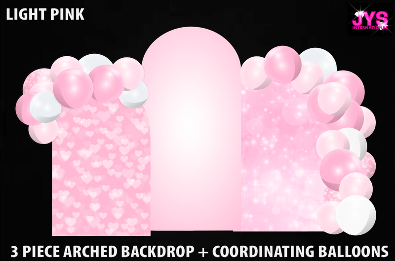 ARCHED BACKDROP: LIGHT PINK