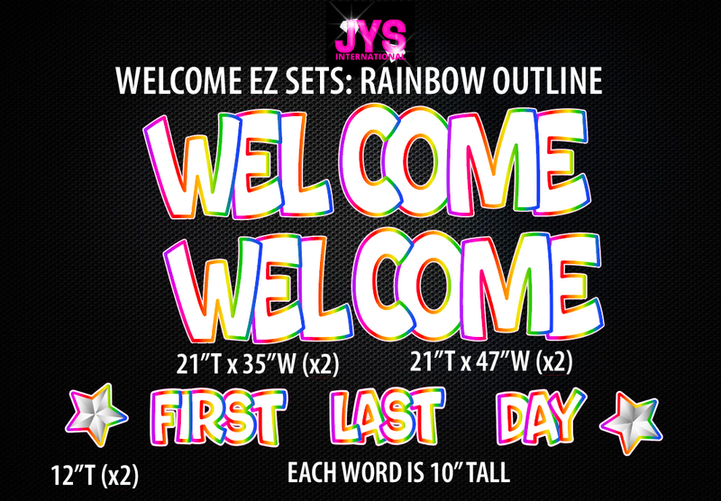 WELCOME EZ SETS: RAINBOW OUTLINE