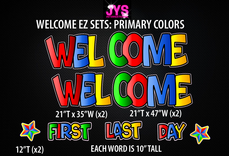 WELCOME EZ SETS: PRIMARY COLORS