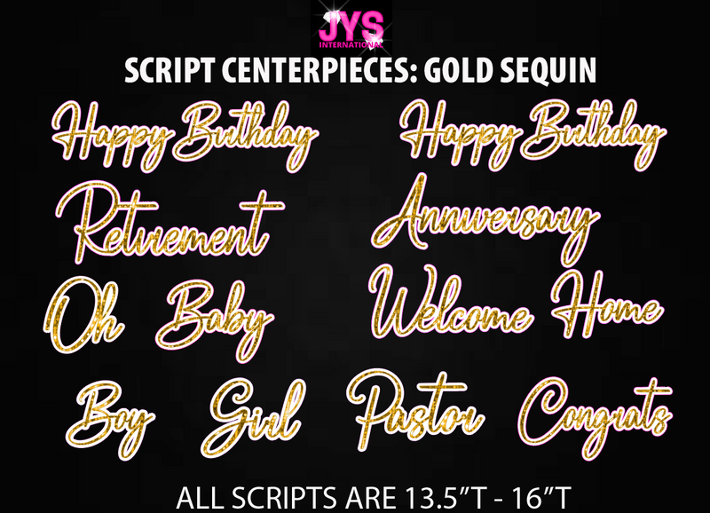 SCRIPT FONTS (Multiple Colors)