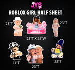 GIRL ROBLOX: HALF SHEET