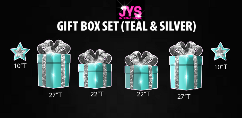 GIFT BOX (TEAL & SILVER)