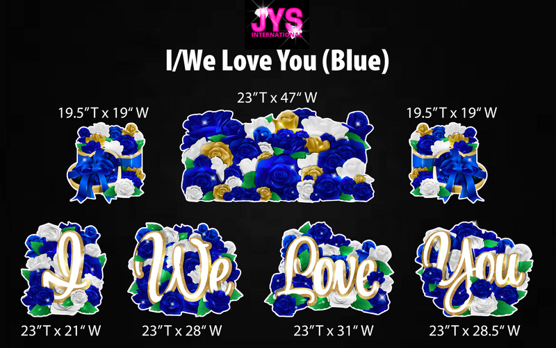 I/WE LOVE YOU EZ SET: BLUE ROSES
