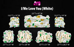 I/WE LOVE YOU EZ SET: WHITE ROSES