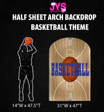 BASKETBALL ARCH BACKDROP: HALF SHEET