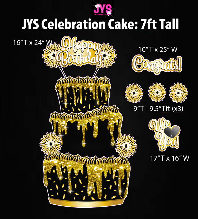 JYS CELEBRATION CAKE: BLACK & GOLD