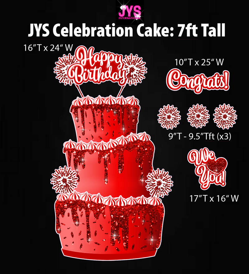 JYS CELEBRATION CAKE: RED