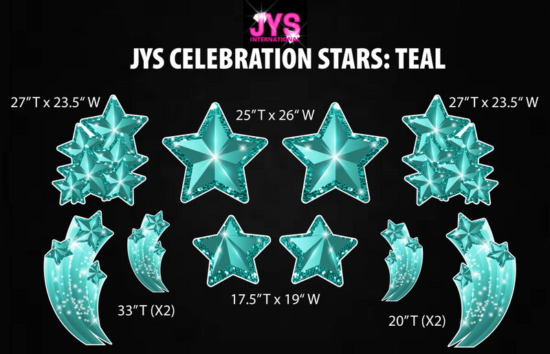 JYS CELEBRATION STARS: TEAL
