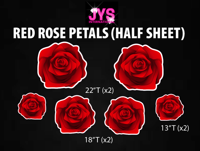 ROSE PETALS: HALF SHEET (MULTIPLE COLOR OPTIONS)