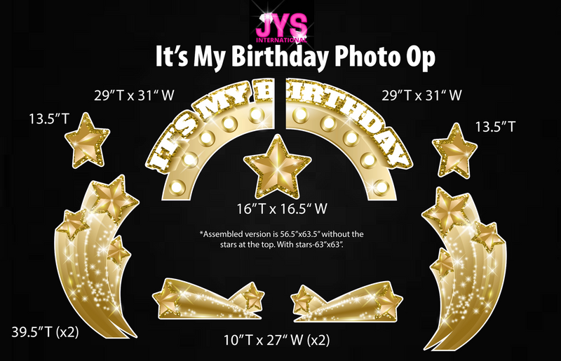 IT'S MY BIRTHDAY: MARQUEE PHOTO OP (GOLD)