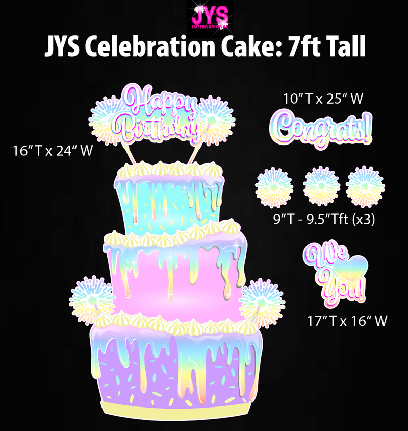 JYS CELEBRATION CAKE: PASTEL RAINBOW