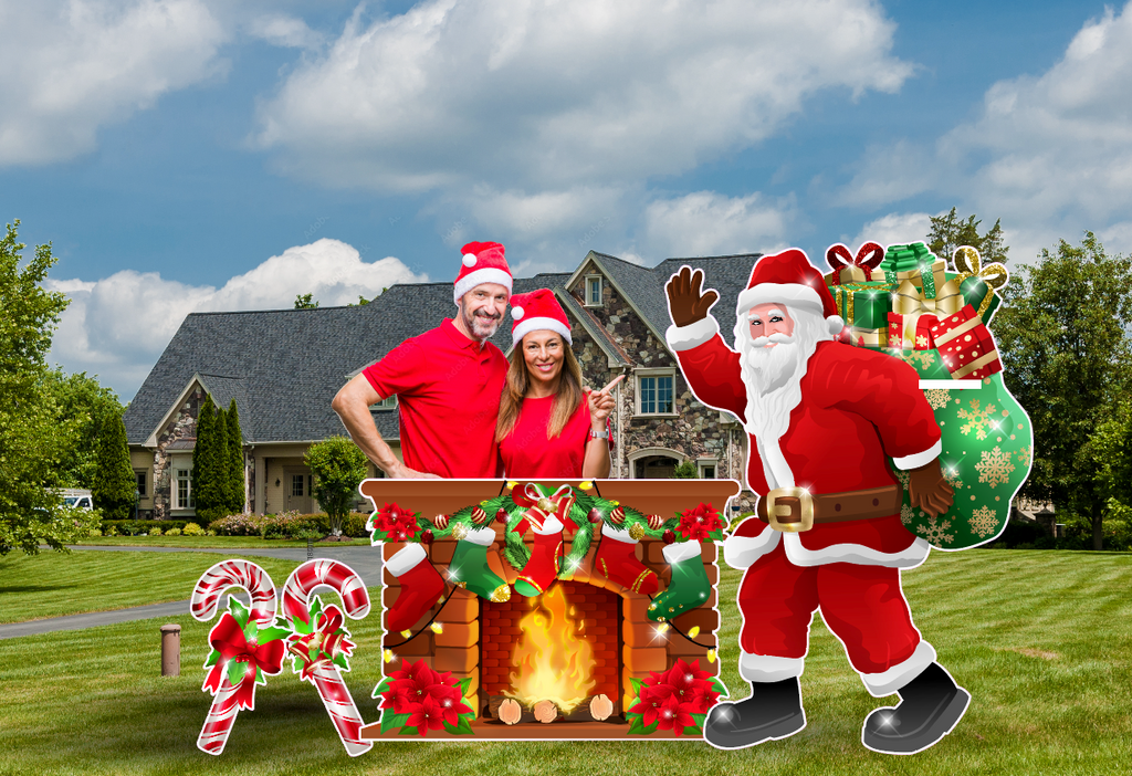 HEY SANTA! - Yard Card Signs by JYS International