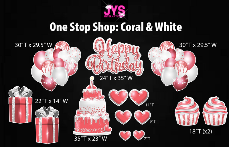 ONE STOP SHOP: CORAL & WHITE