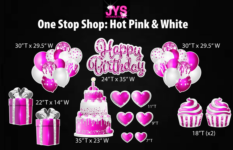 ONE STOP SHOP: HOT PINK & WHITE