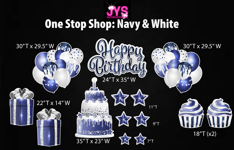 ONE STOP SHOP: NAVY & WHITE