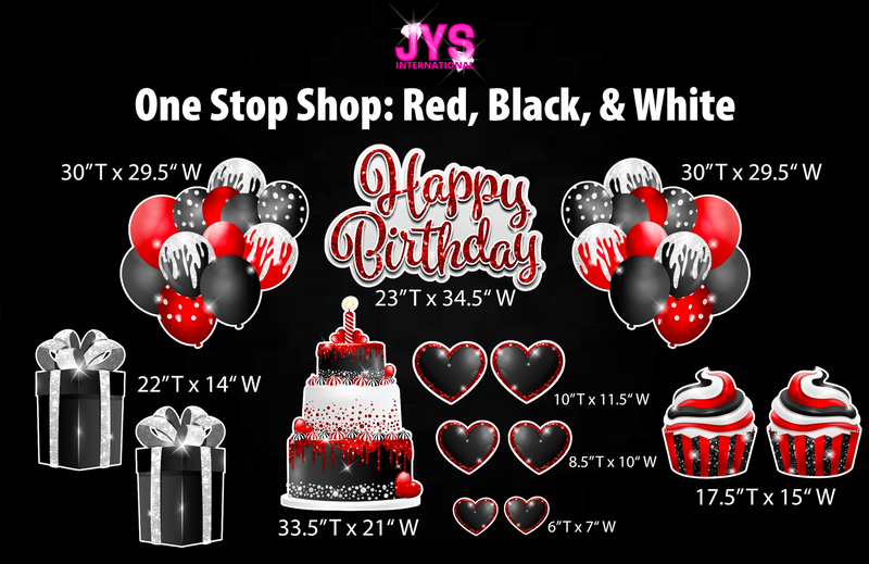 ONE STOP SHOP: BLACK, RED, & WHITE
