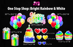 ONE STOP SHOP: BRIGHT RAINBOW & WHITE