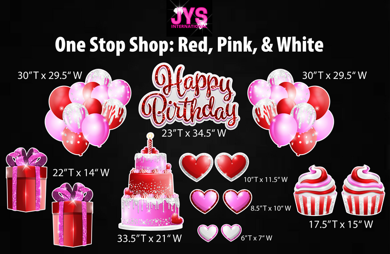 ONE STOP SHOP: RED, PINK & WHITE