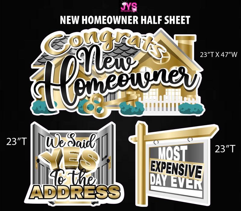 NEW HOMEOWNER: HALF SHEET