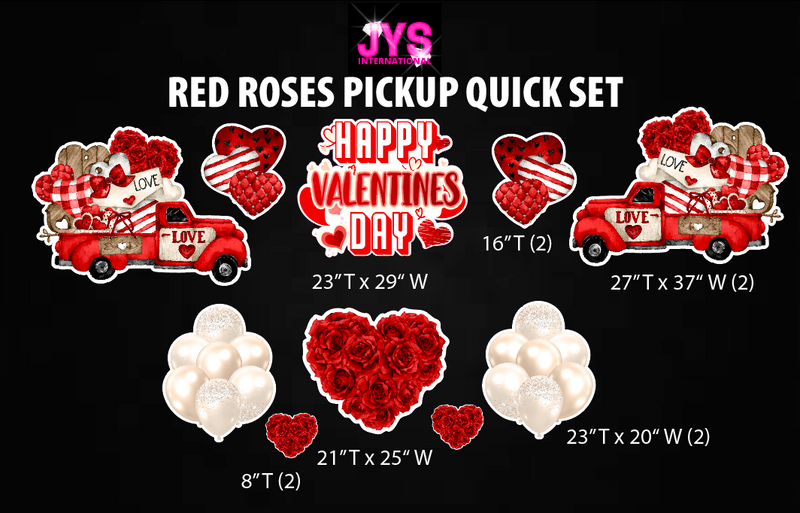 RED ROSES PICKUP QUICK SET