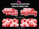 RED BIRTHDAY/VALENTINE'S DAY QUICK SET DOUBLE PACK