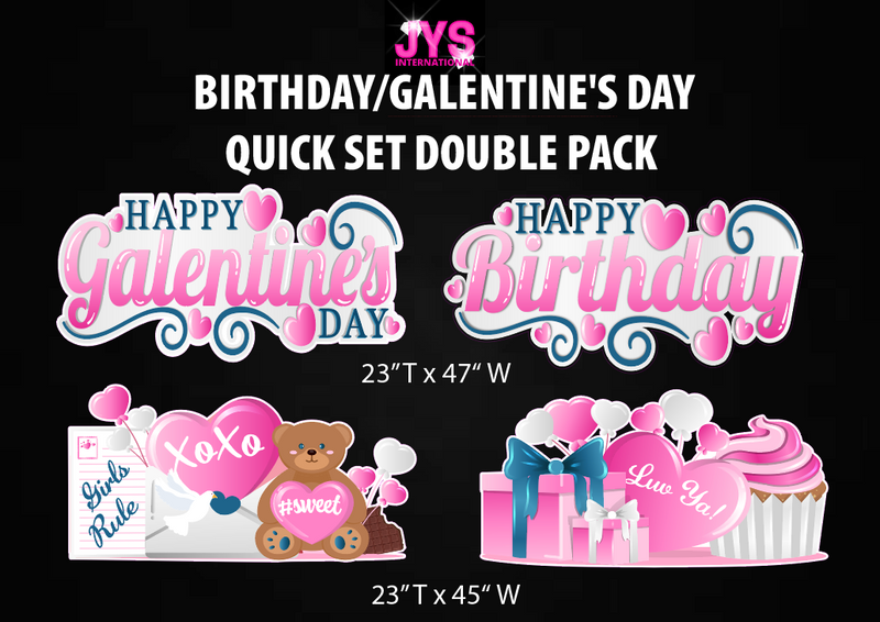 PINK BIRTHDAY/GALENTINE'S DAY QUICK SET DOUBLE PACK
