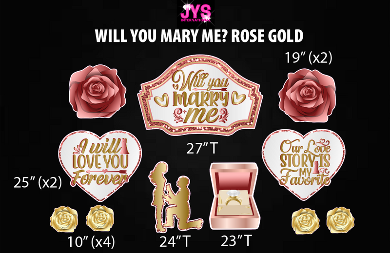 WILL YOU MARRY ME? QUICK SET: ROSE GOLD