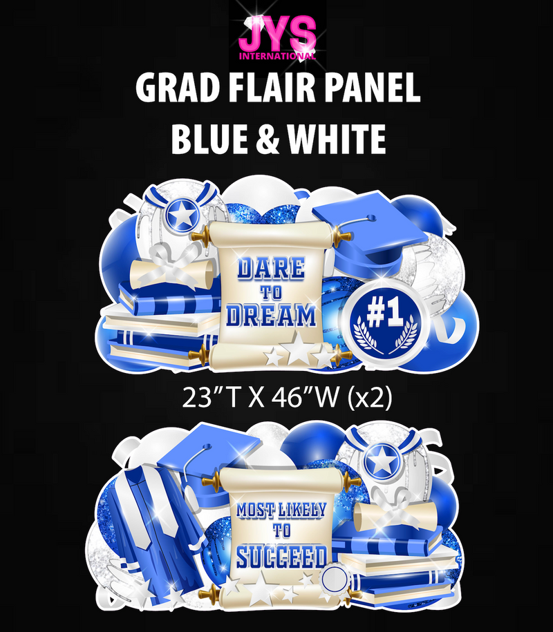 GRAD PANELS: BLUE & WHITE