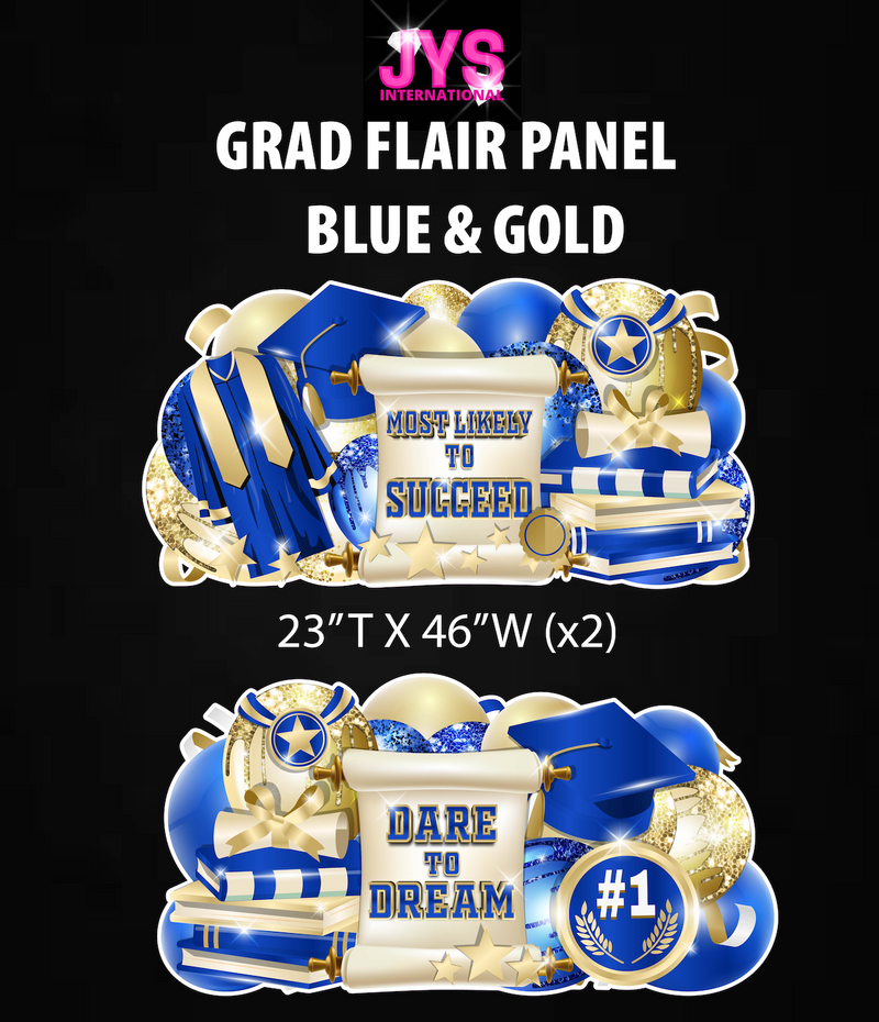 GRAD PANELS: BLUE & GOLD