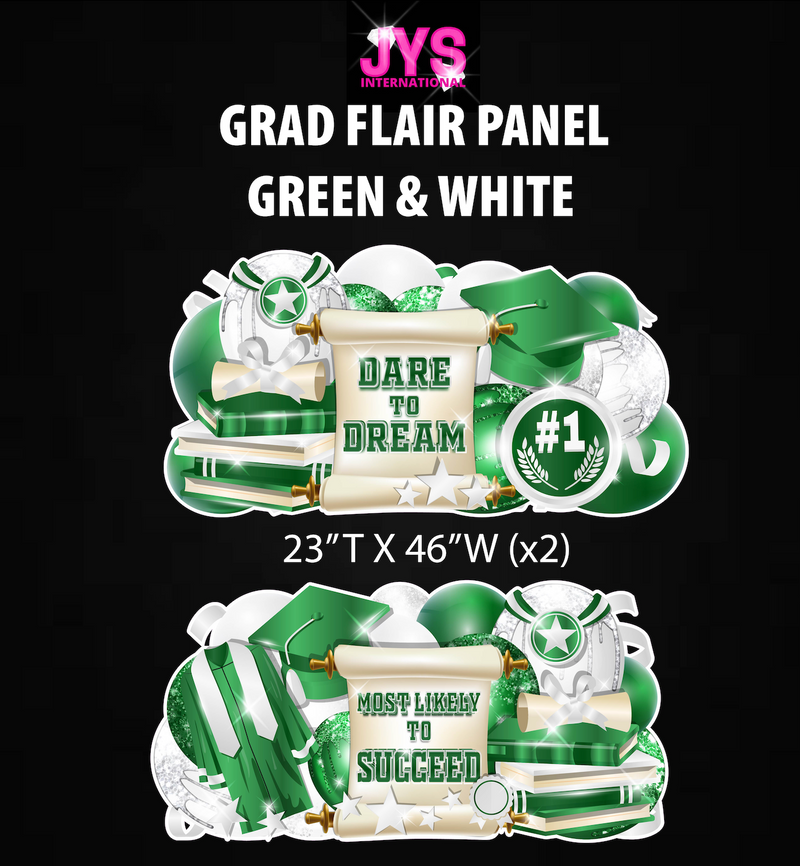 GRAD PANELS: GREEN & WHITE