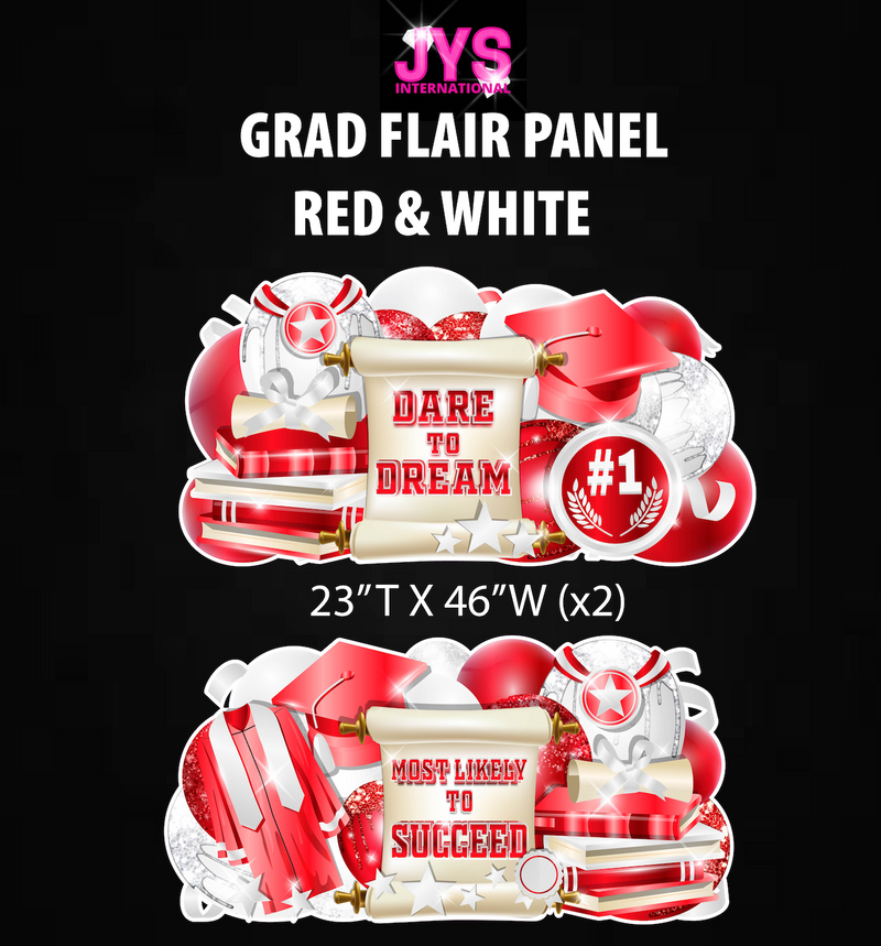 GRAD PANELS: RED & WHITE