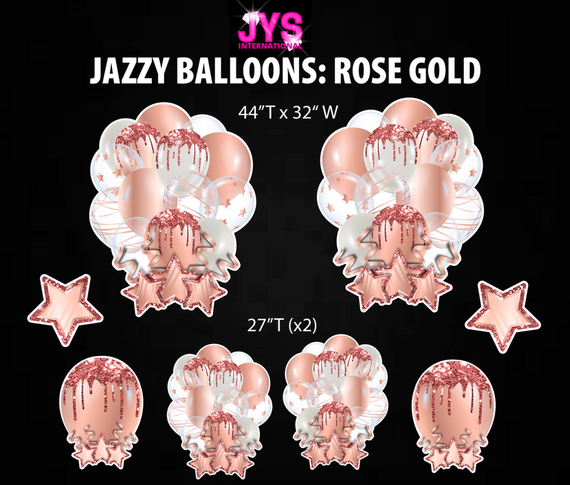 JAZZY BALLOONS: ROSE GOLD
