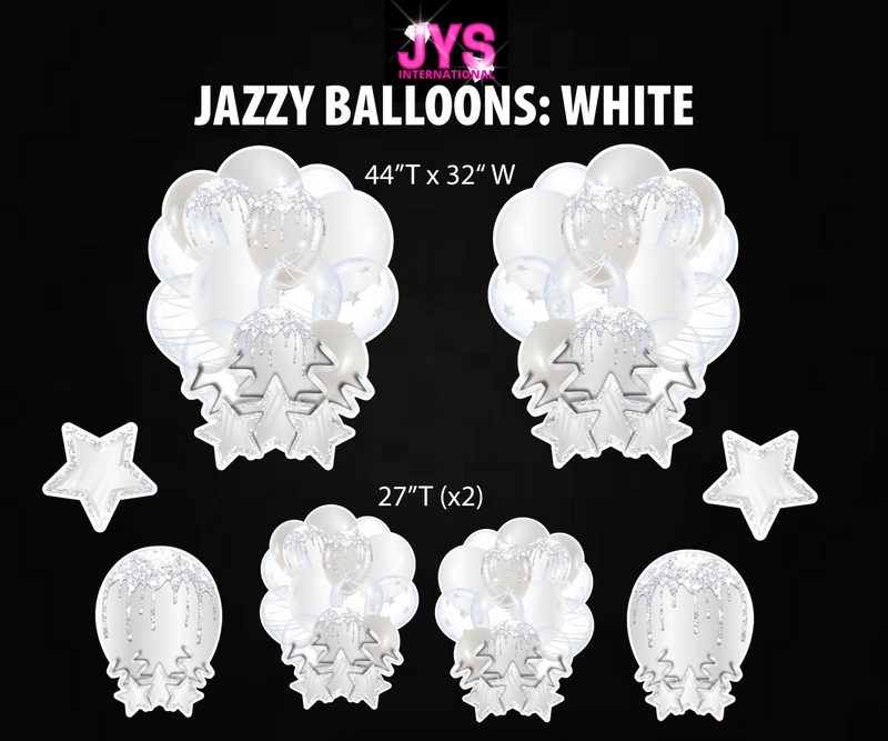JAZZY BALLOONS: WHITE