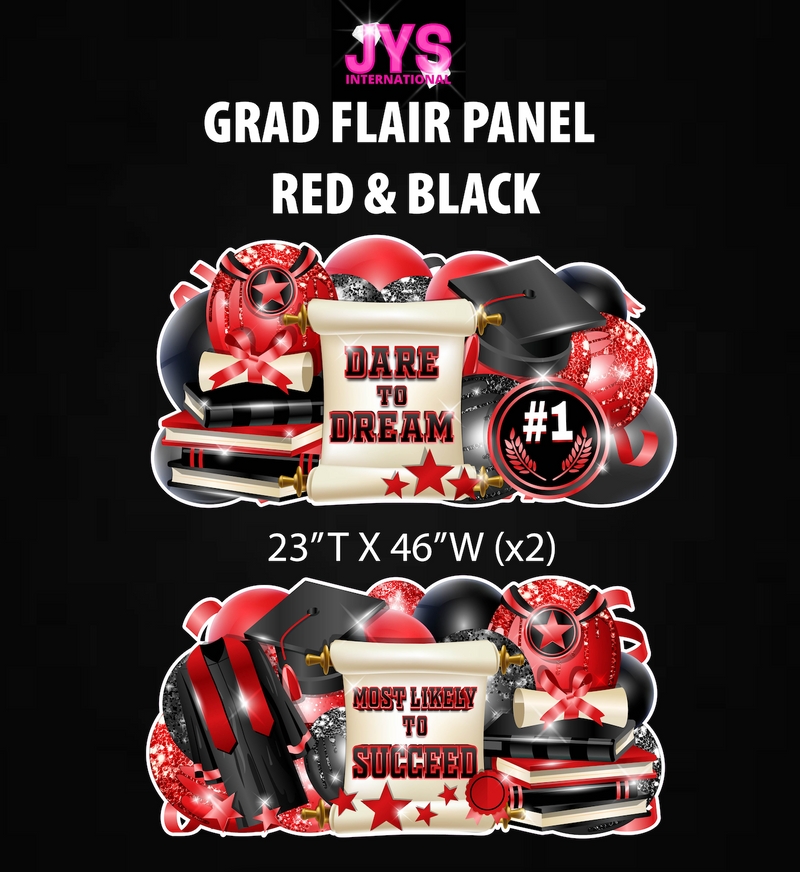 GRAD PANELS: RED & BLACK