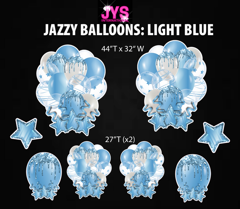 JAZZY BALLOONS: LIGHT BLUE