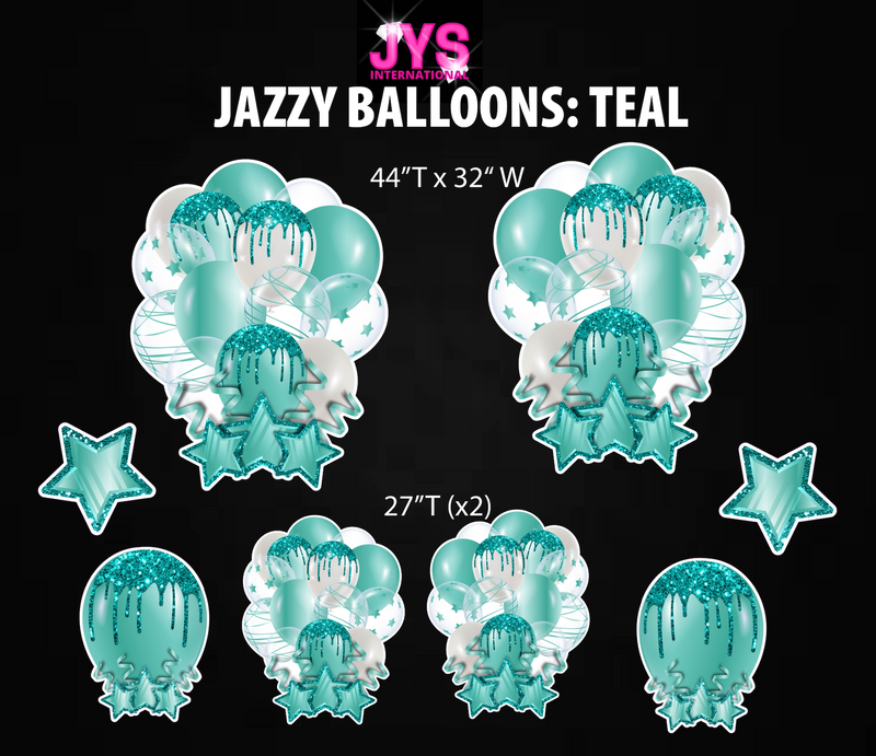 JAZZY BALLOONS: TEAL